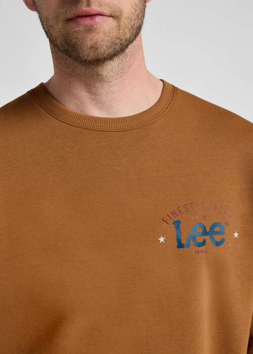 Lee Logo Crew Sweatshirt Acorn - 112355662