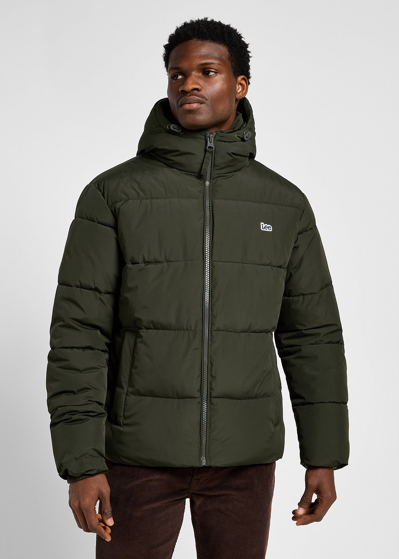 Lee Puffer Jacket Olive Night - 112355678