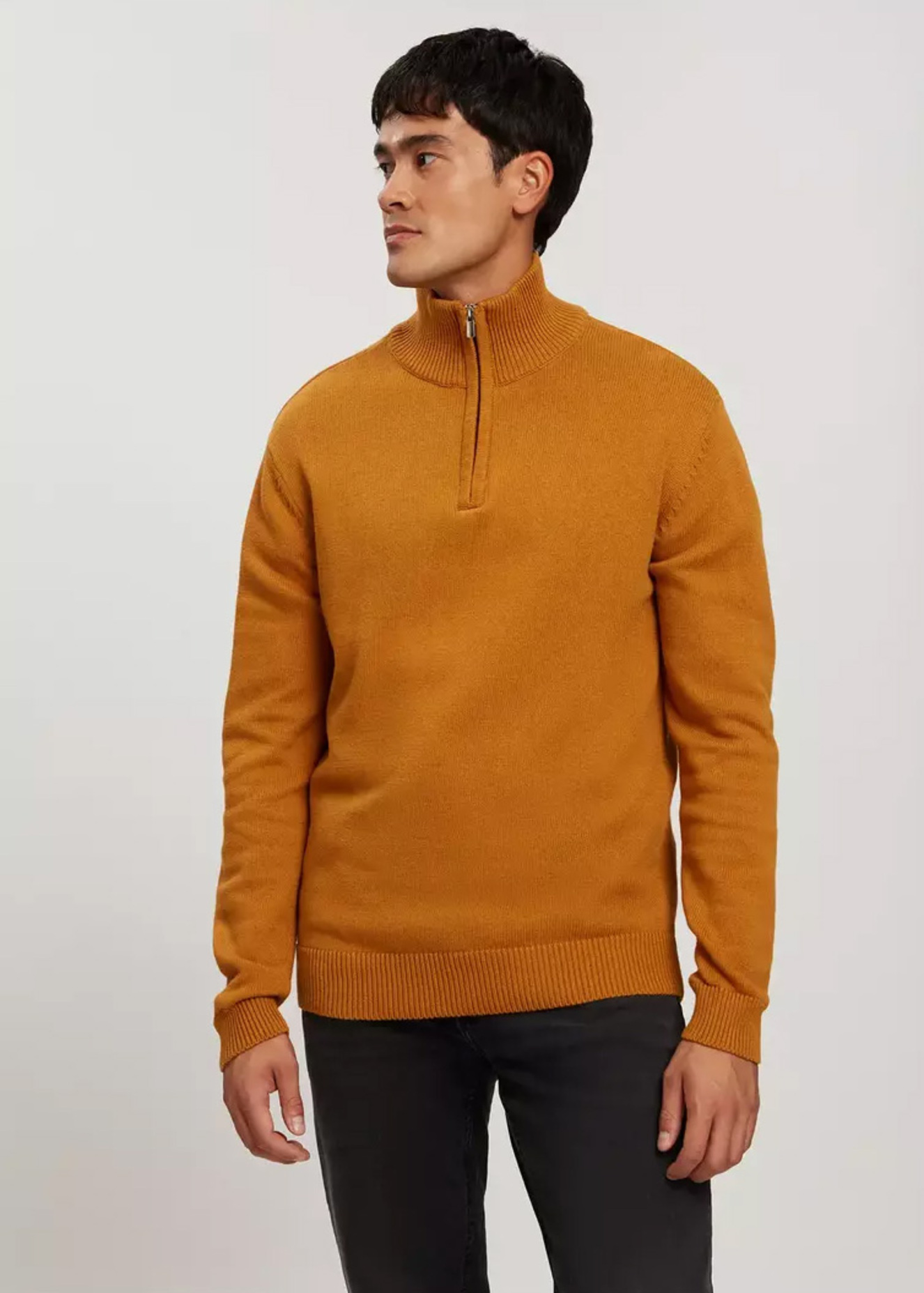 Cross Jeans® HalfZip Knit - Cinnamon