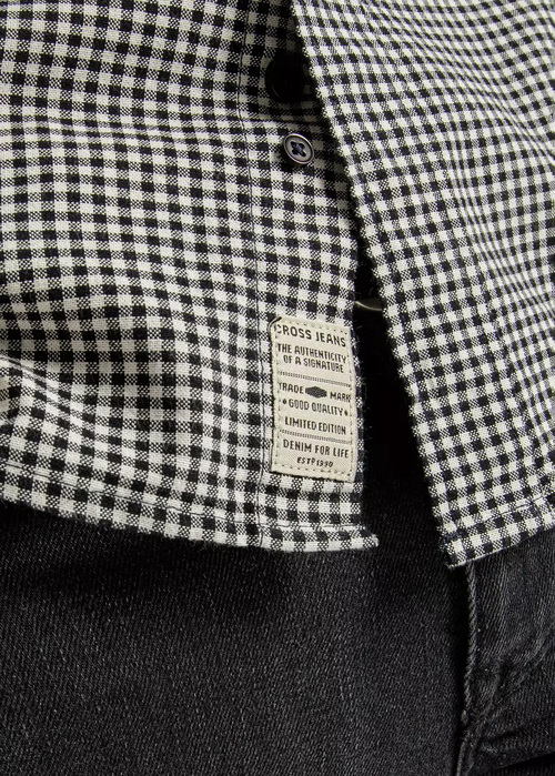 Cross Jeans® Shirt Small Check - Black (020)