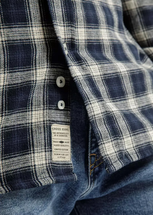 Cross Jeans® Shirt - Navy Check (001)