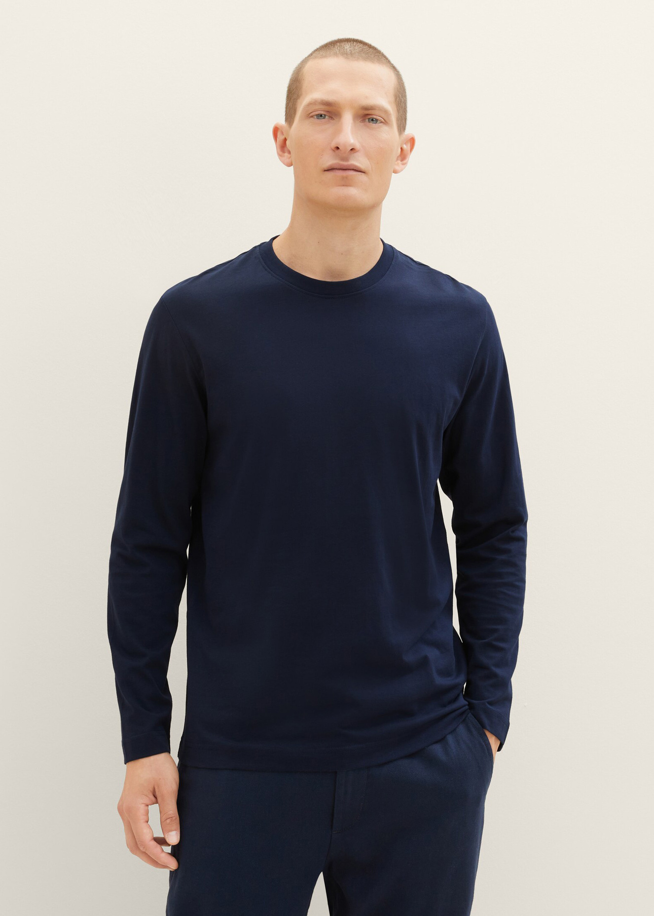 Tom Tailor® Long-sleeved Shirt - Sky Captain Blue