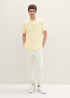 Tom Tailor® Polo Shirt With A Print - Light Yellow