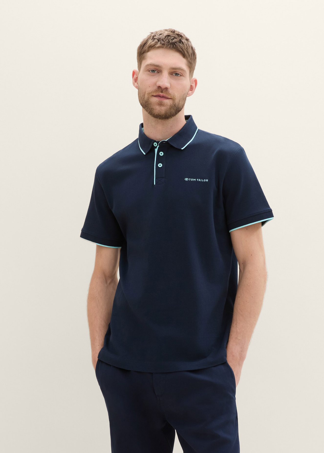 Tom Tailor® Polo Tshirt  - Dark Blue