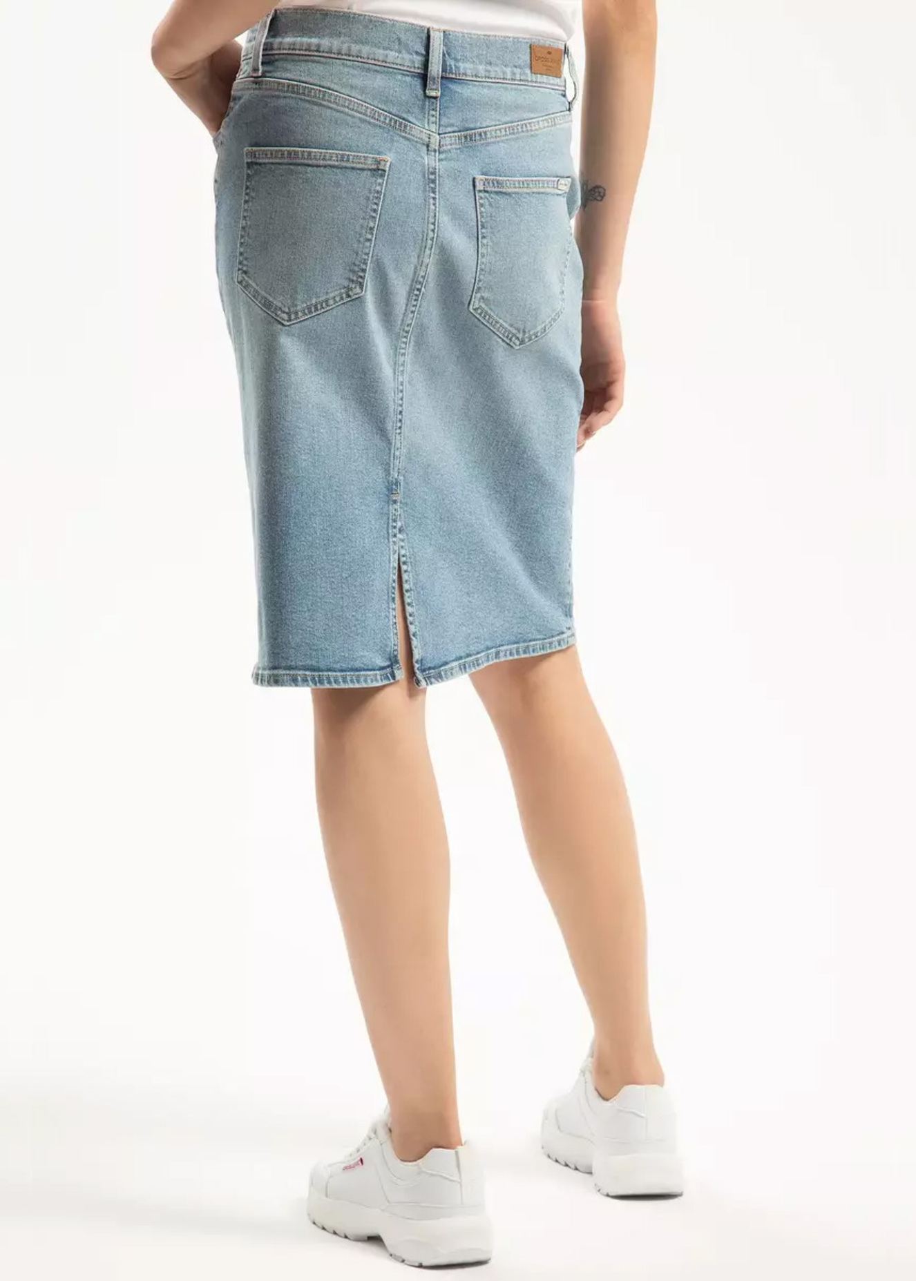 Cross Jeans Skirt Light Mid Blue 005 - B-304-005