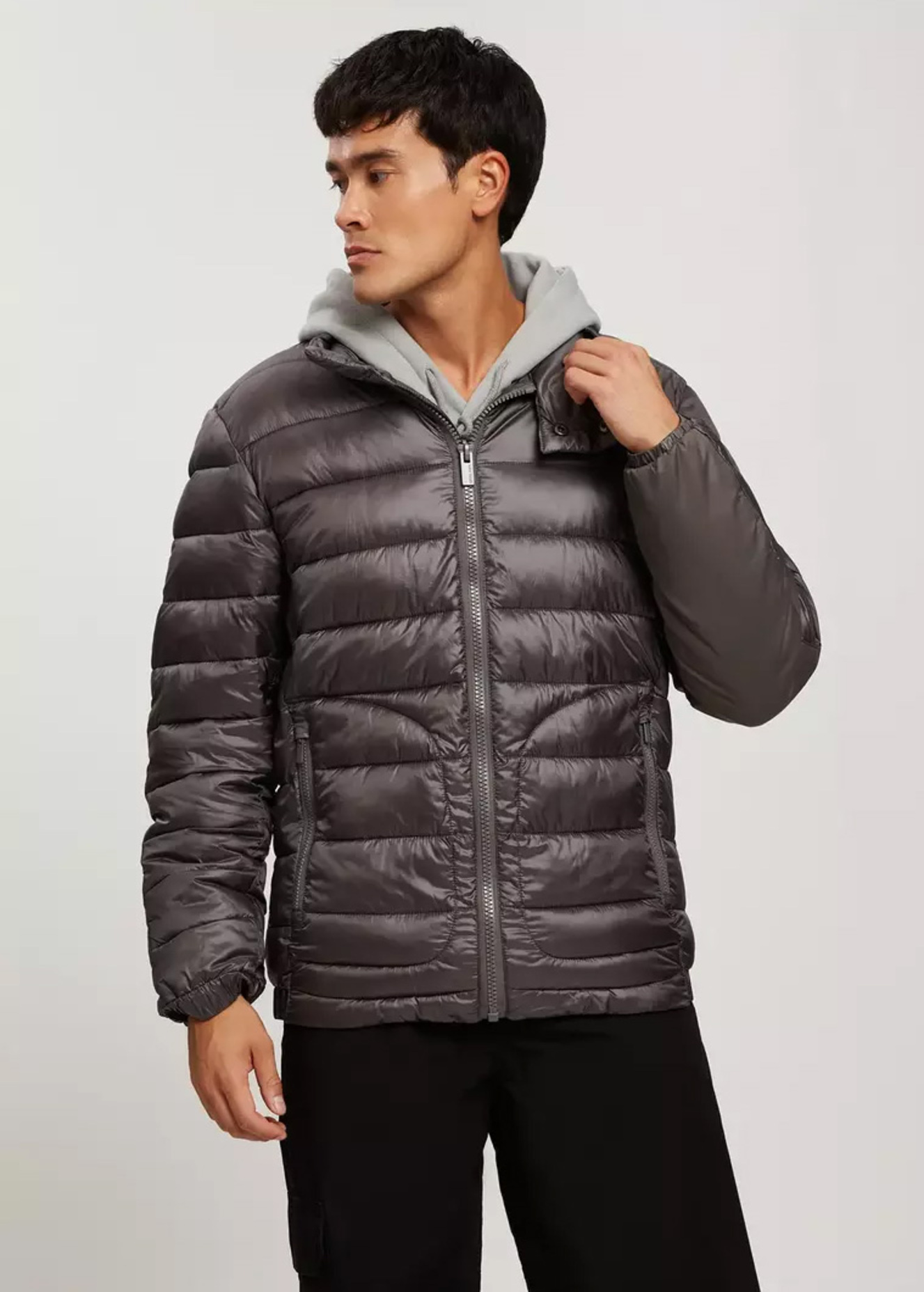 Cross Jeans® Winter Quilted Jacket - Grey (019)