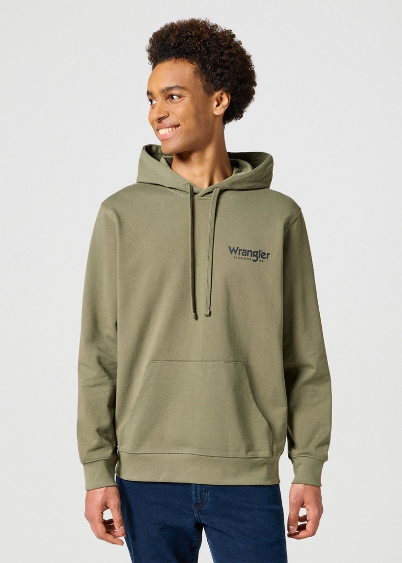 Wrangler® Graphic Hoodie - Dusty Olive