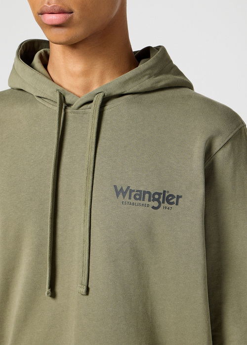 Wrangler® Graphic Hoodie - Dusty Olive