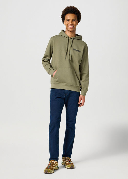 Wrangler® Graphic Hoodie - Dusty Olive