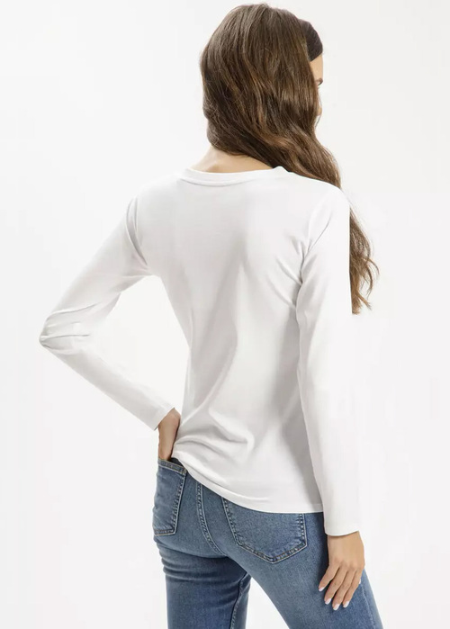 Cross Jeans® Long Sleeve Tee - White (008)