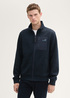 Tom Tailor® Fleece Stand-Up Jacket - Navy Melange Structure