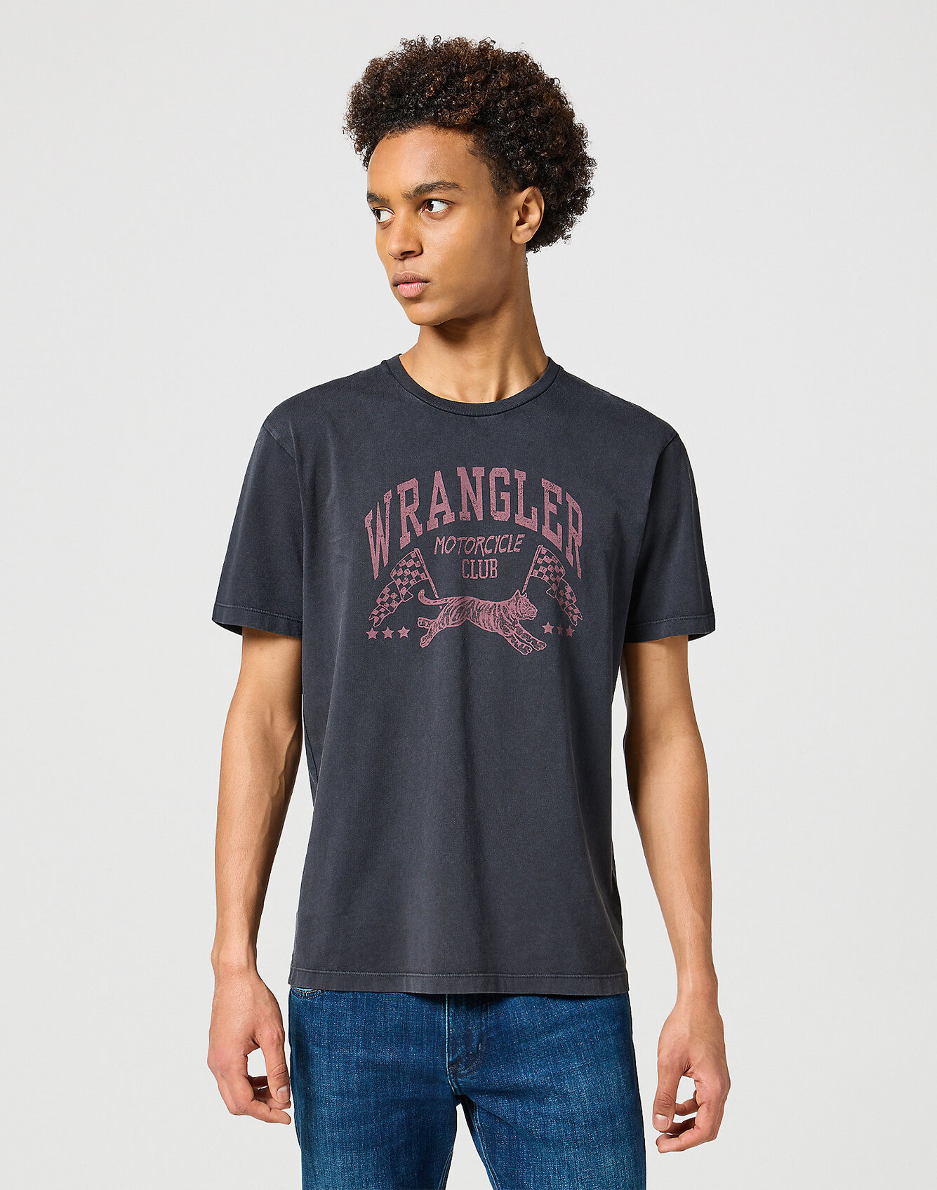 Wrangler Graphic Tee Faded Black - 112357426