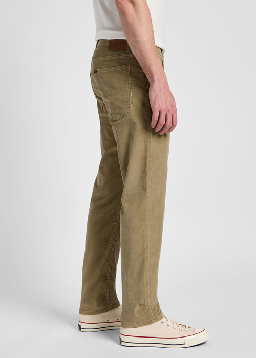 Lee Daren Zip Fly Non Denim Scar Khaki