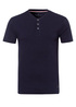 Cross Jeans T Shirt H Neck Navy 001 - 15495-001