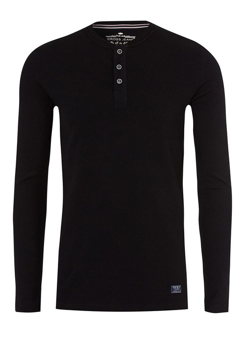 Cross Jeans® Long Sleeve Tee - Black (020)