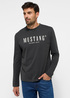 Mustang Asheville Logo Tee Pirate Black - 1015843-4088