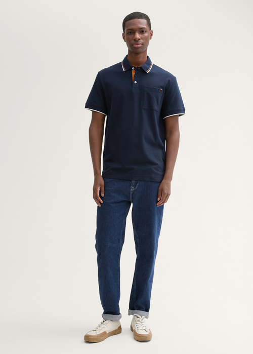 Tom Tailor® Polo Tee - Sky Captain Blue