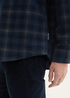 Tom Tailor Corduroy Shirt Navy Dark Check - 1043797-36631