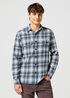 Wrangler® Two Pocket Shirt - Blue Grey