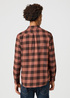 Wrangler® One Pocket Shirt - Root Beer Check