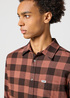 Wrangler One Pocket Shirt Root Beer Check - 112357381