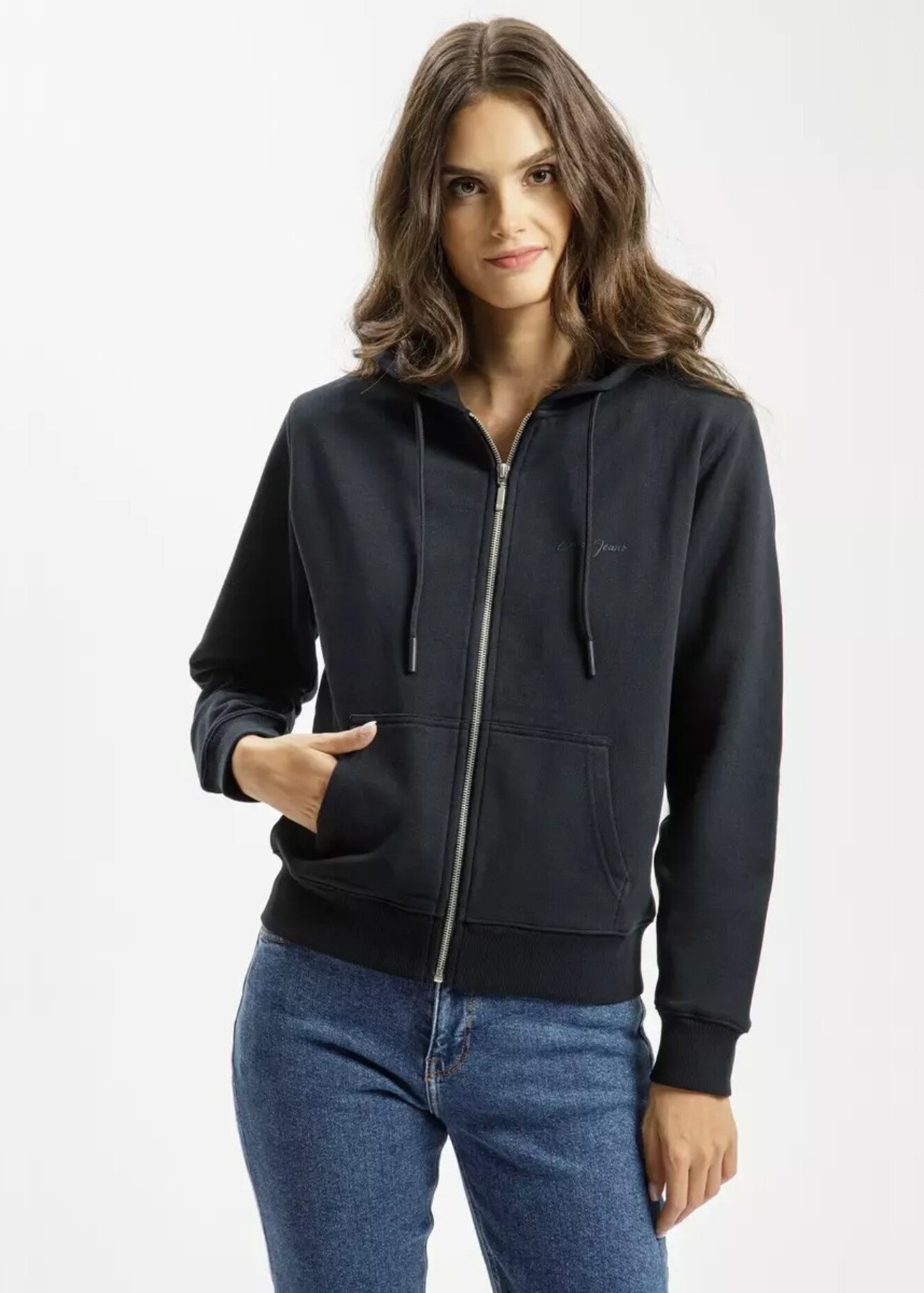 Cross Jeans® Hoodie Zip - Navy (001)