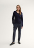 Tom Tailor Knitted Pullover With A V Neckline Sky Captain Blue - 1042956-10668