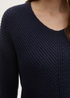 Tom Tailor Knitted Pullover With A V Neckline Sky Captain Blue - 1042956-10668