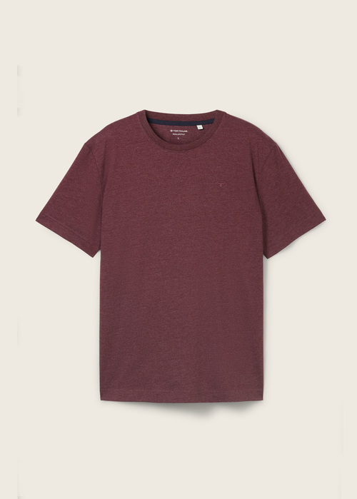 Tom Tailor® C-Neck T-Shirt - Gipsy Purple Melange