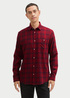 Tom Tailor® Shirt In A Checked Pattern - Burgundy Navy Check