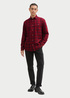 Tom Tailor® Shirt In A Checked Pattern - Burgundy Navy Check