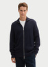 Tom Tailor® Double Zip Sweater - Knitted Navy Melange