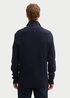 Tom Tailor® Double Zip Sweater - Knitted Navy Melange