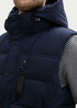 Tom Tailor Puffer Gilet With A Removable Hood Sky Captain Blue - 1041322-10668