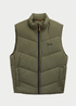 Tom Tailor Puffer Vest With A Logo Urban Olive Green - 1042106-23802