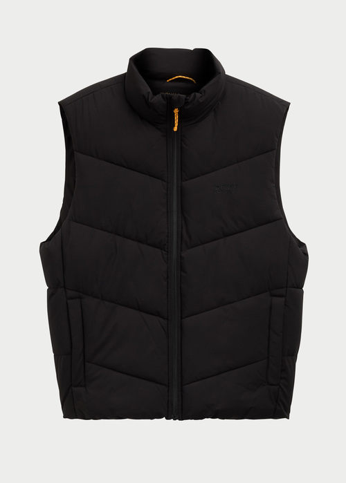 Tom Tailor Puffer Vest With A Logo Black - 1042106-29999