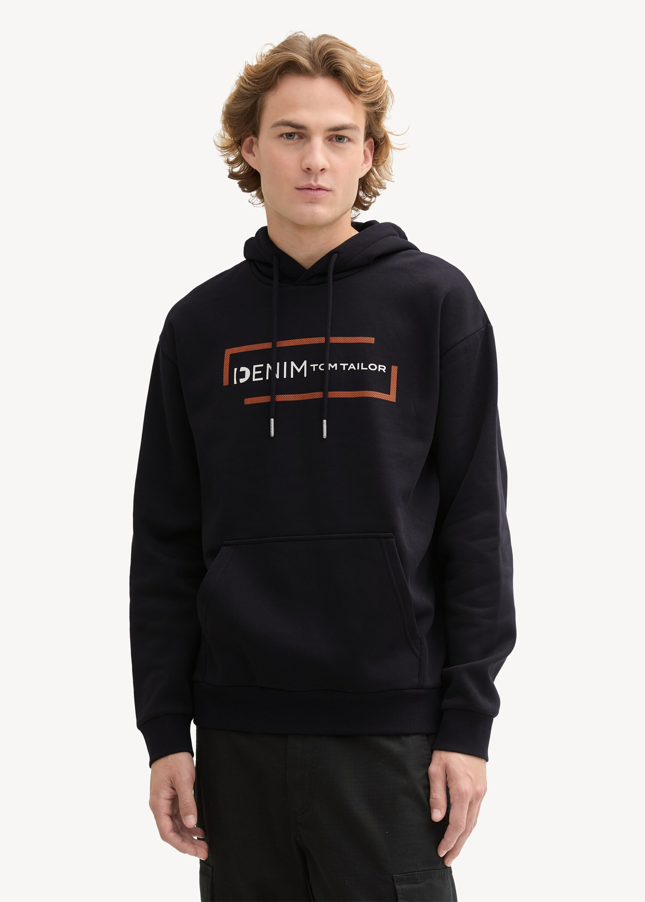 Tom Tailor® Hoodie With A Print - Old Black