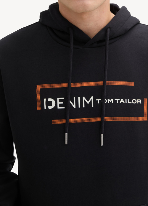 Tom Tailor® Hoodie With A Print - Old Black