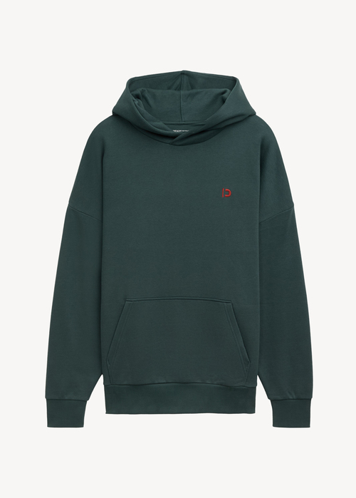 Tom Tailor® Oversized Hoodie With Embroidery - Dark Gable Green