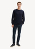 Tom Tailor® Knit Sweater In Recycled Cashmere - Knitted Navy Melange