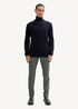 Tom Tailor Turtleneck Cashmere Sweater Knitted Navy Melange