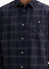 Tom Tailor® Shirt In A Checked Pattern - Navy Tonal Check