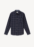 Tom Tailor® Shirt In A Checked Pattern - Navy Tonal Check