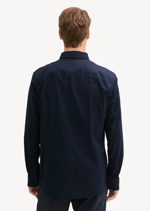 Tom Tailor® Stretch T-shirt - Navy Dot Design