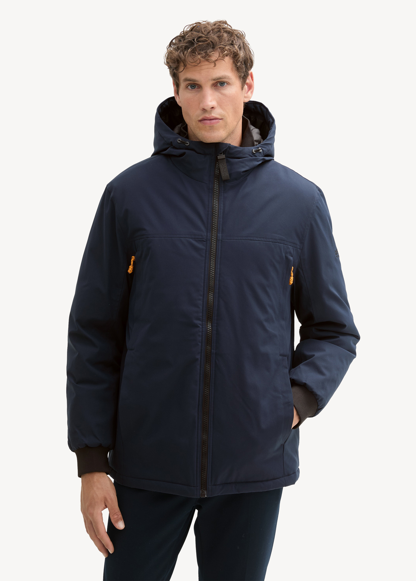 Tom Tailor® Water-repellent Hooded Jacket - Sky Captain Blue