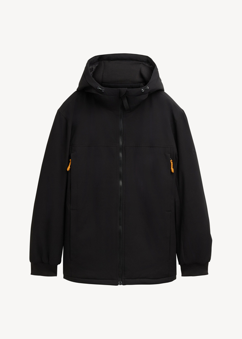 Tom Tailor Water Repellent Hooded Jacket Black