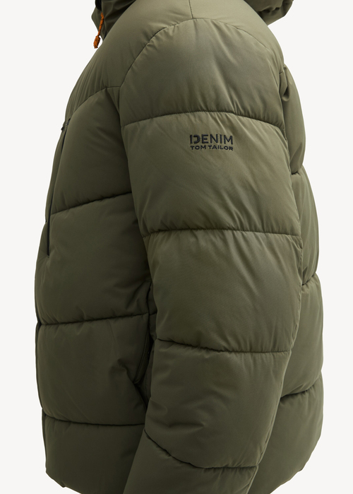 Tom Tailor® Water-repellent Puffer Jacket - Urban Olive Green