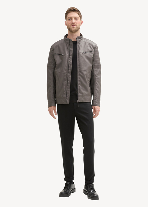 Tom Tailor® Moto Jacket - Beluga Grey