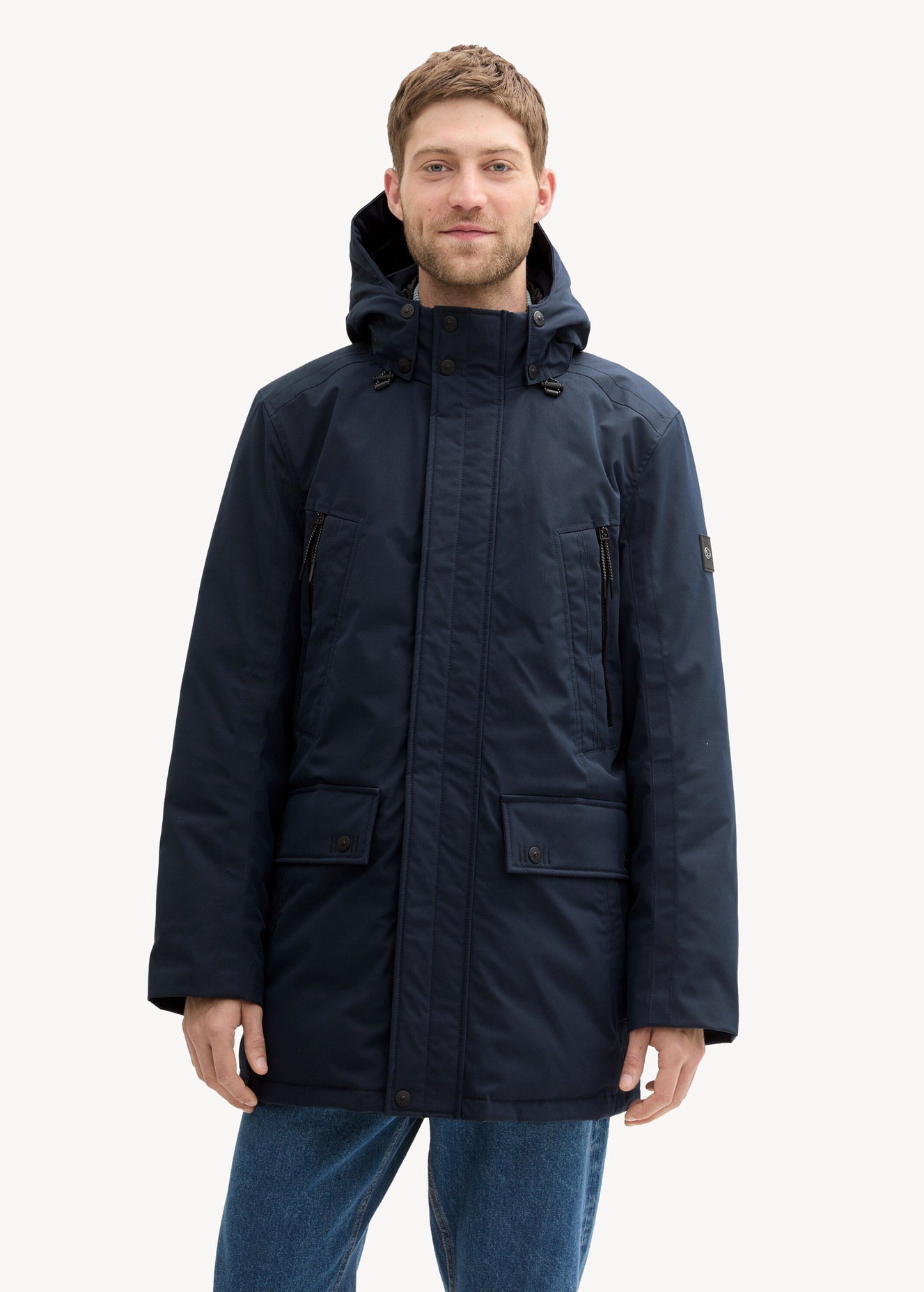 Tom Tailor Mid Season Jacket Sky Captain Blue - 1043821-10668