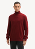 Tom Tailor® Turtleneck Cashmere Sweater - Burgundy Dark Red Melange